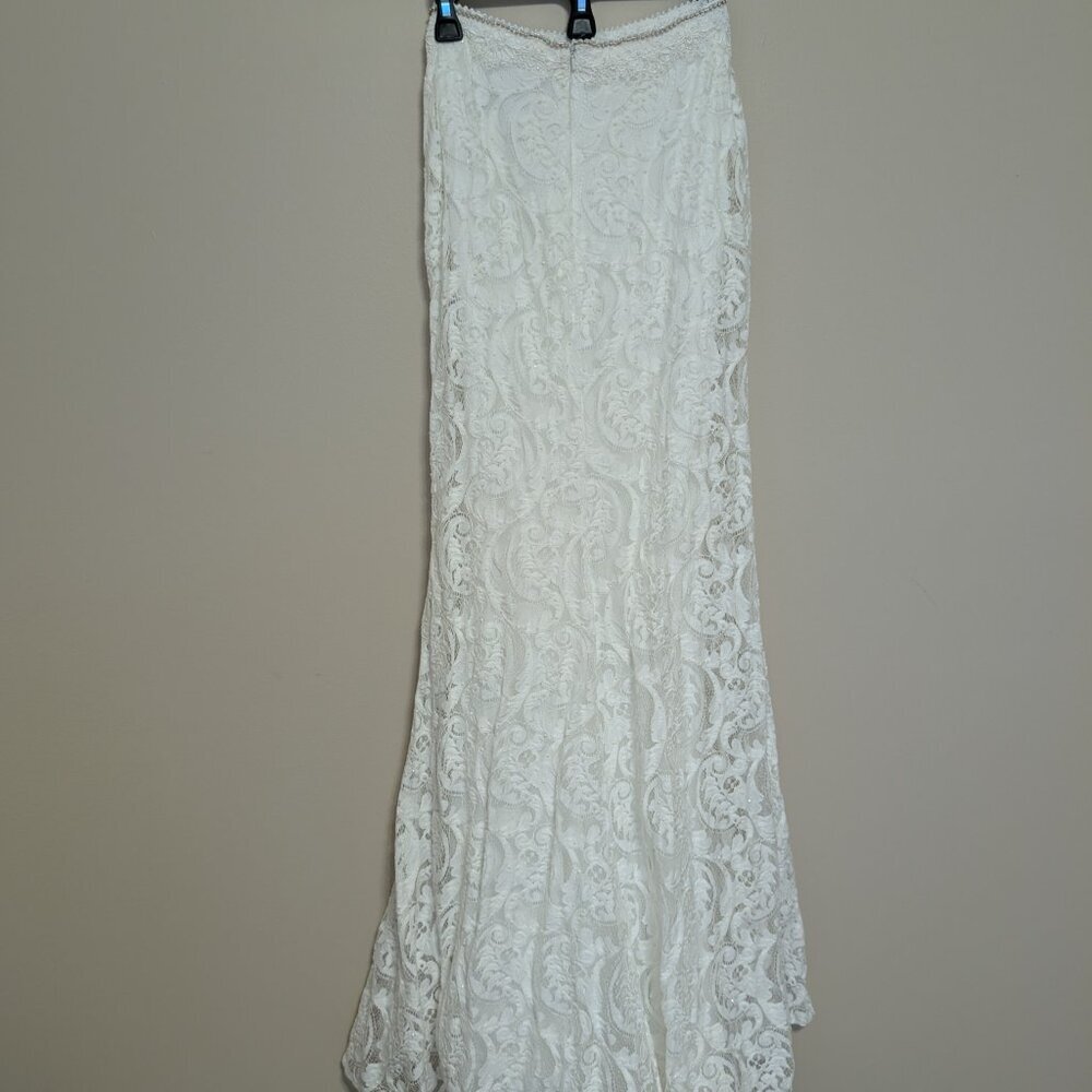 Clarisse lace wedding skirt 0 triple lined - Picture 5 of 12